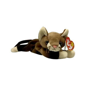 Ty Beanie Baby POUNCE the Cat 1997 with Tag Errors - RARE & RETIRED!